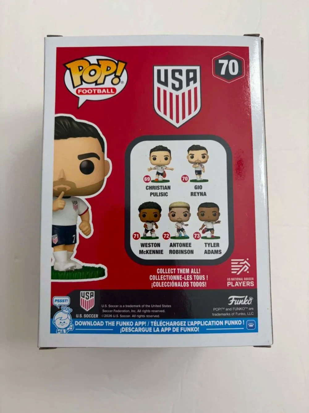 Funko POP! Football: USA - Gio Reyna - U.S. Men's Soccer Team